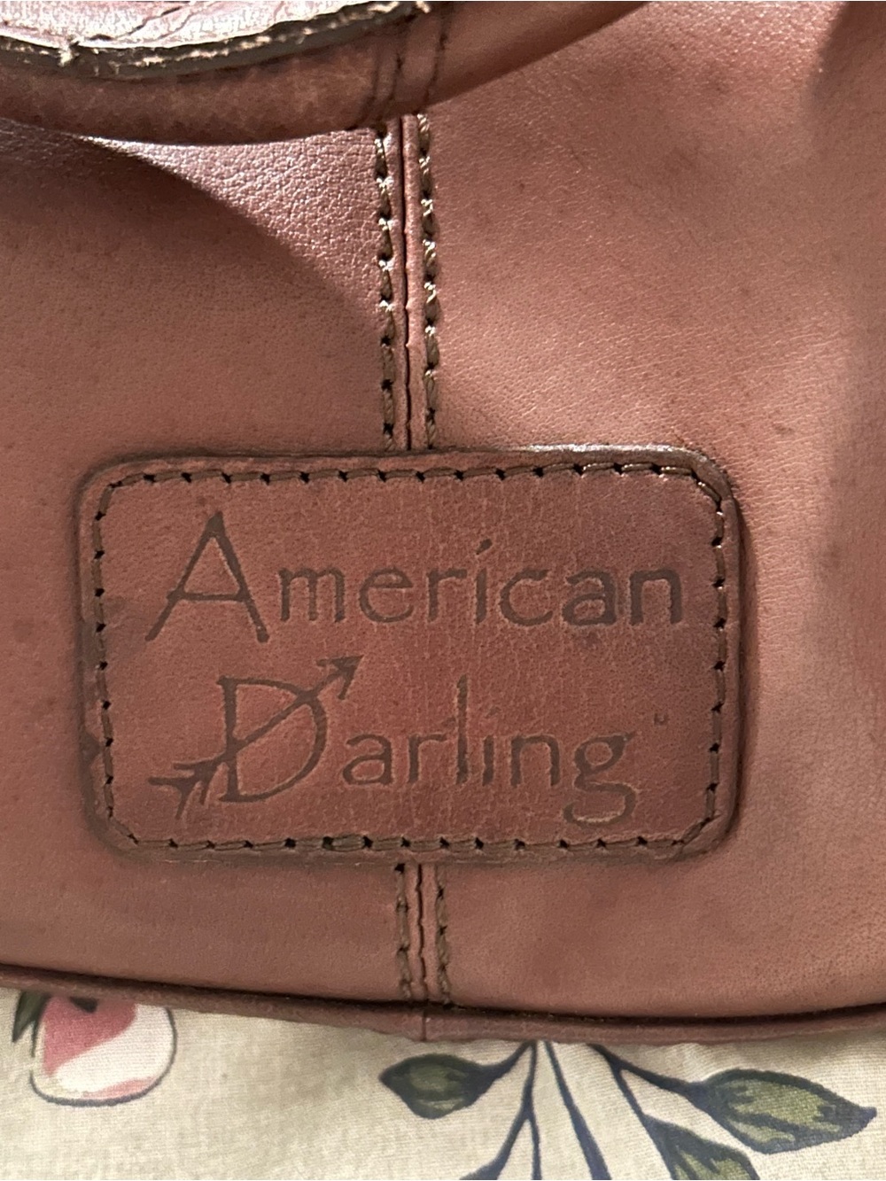 American Darling Leopard Print Tote with Tooled Brown Leather Trim - Picture 8 of 8